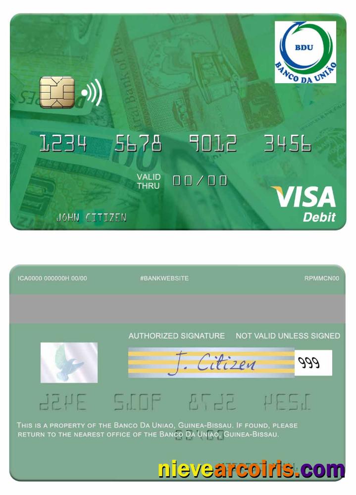 Guine Bissau Banco Da Uniao visa debit card